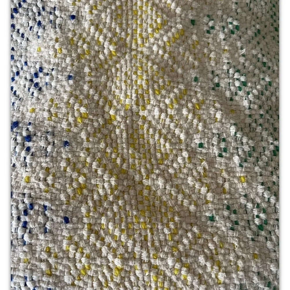 Handmade primary color blanket